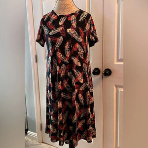 Lularoe feather dress, small